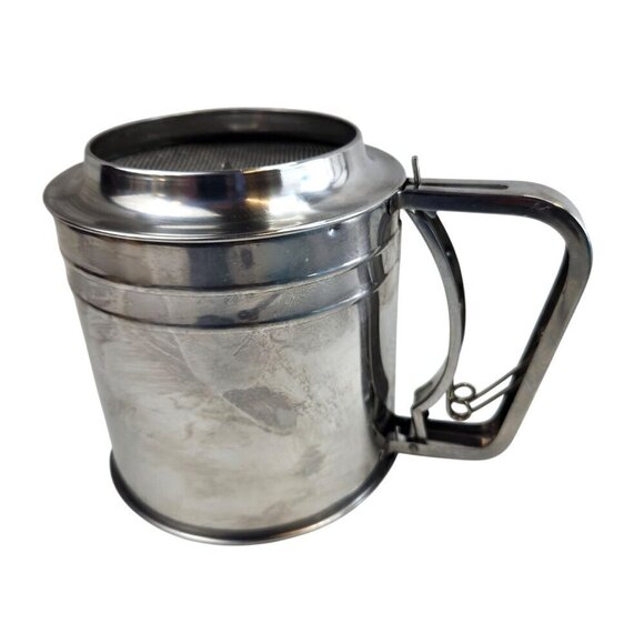 Stainless Steel Handheld Flour Sifter With Handle & Mesh Screen - Picture 3 of 11